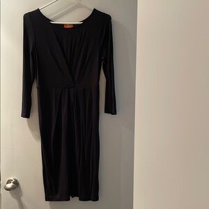 Joe Fresh Black Sheath Dress Scoop Neck 3/4 Sleeve